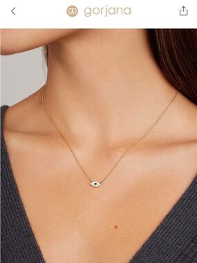 Gorjana evil eye necklace NWT